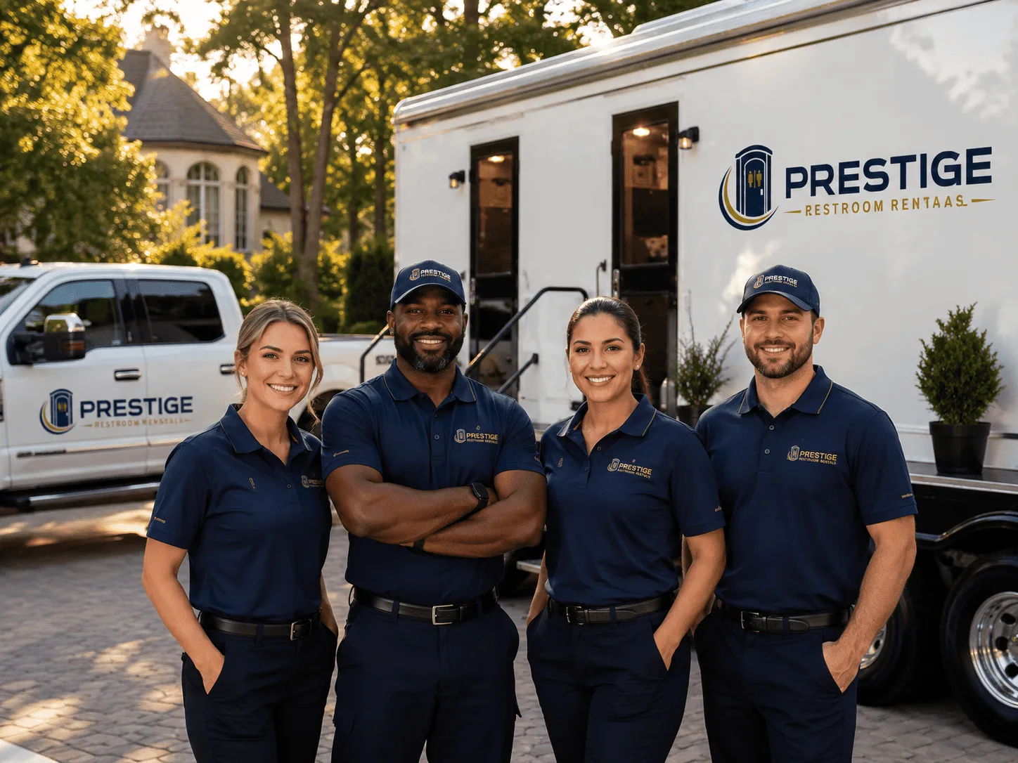 Trusted Luxury Portable Restrooms company in New Point, IN